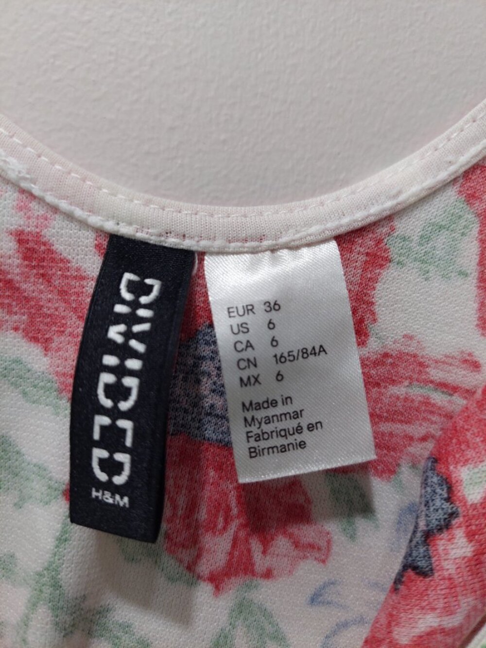 Divided by H&M White Midi Poppy Dress Size 6/4 - Picture 7 of 8